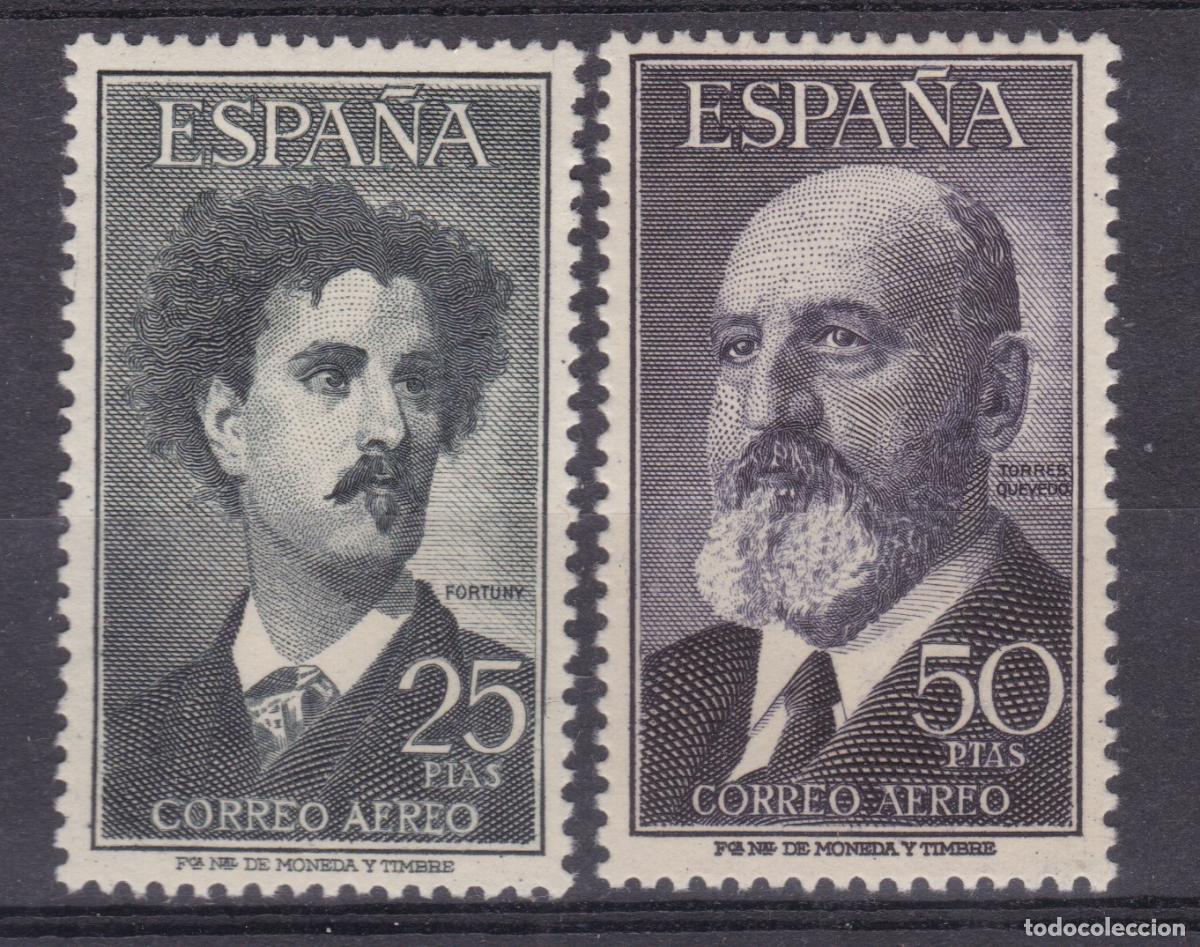 Sellos: AA8-FORTUNY/TORRES QUEVEDO Edifil 1164/65 Nuevos * Ligera Se&ntilde;al de Fijasellos . LUJO