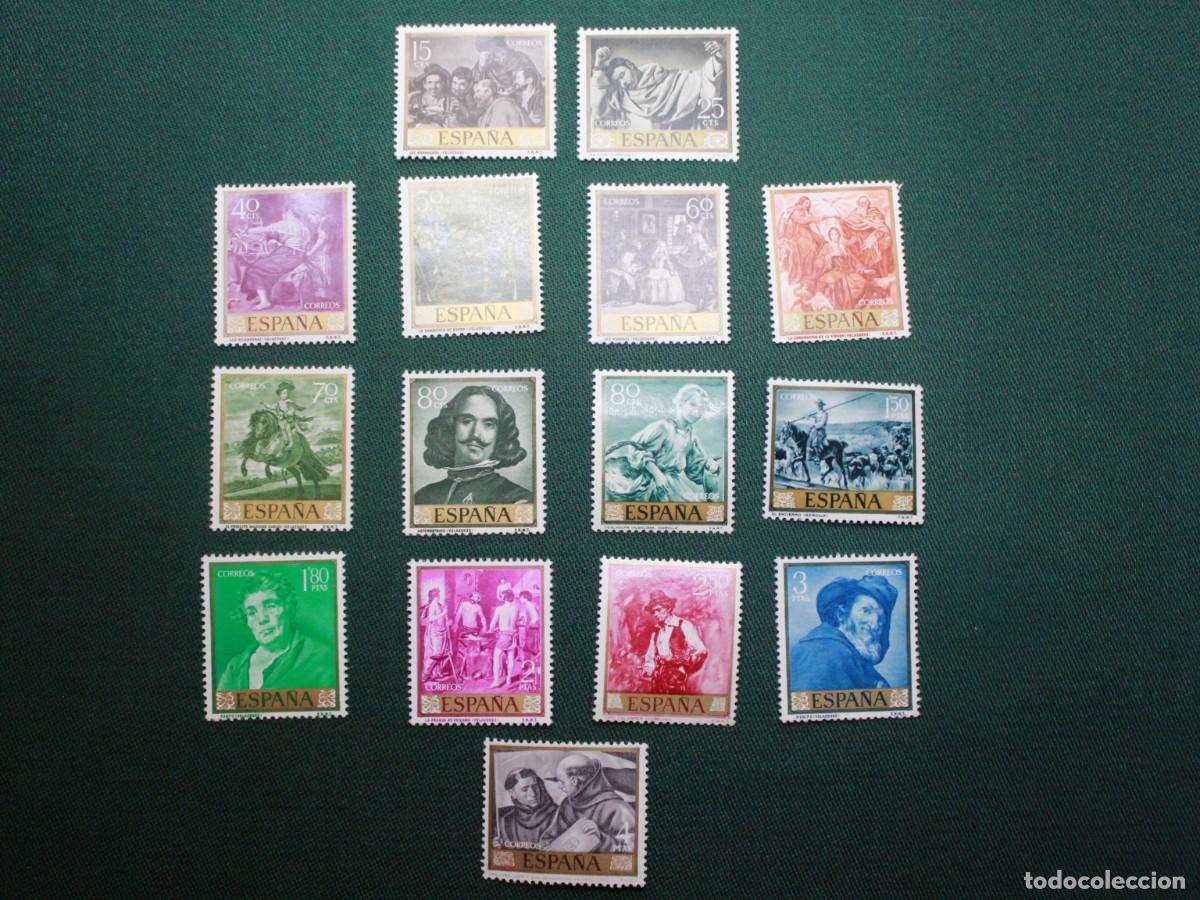 Sellos: Espa&ntilde;a - Colecci&oacute;n de 15 sellos de Diego Vel&aacute;zquez - Pintura espa&ntilde;ola - Nuevos