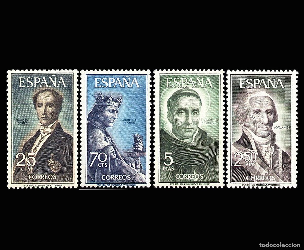 Sellos: Espa&ntilde;a 1965 | Personajes Espa&ntilde;oles | Ed 1653/6 - Yv 1302/5 - Mi 1530/3 MNH **