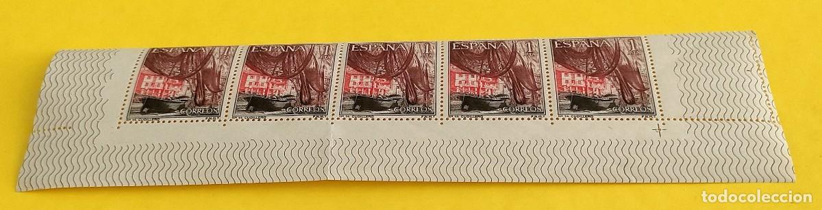 Sellos: Espa&ntilde;a 1965. Edifil 1648. Cudillero. Asturias. Nuevos. Bloque de 5 (2)