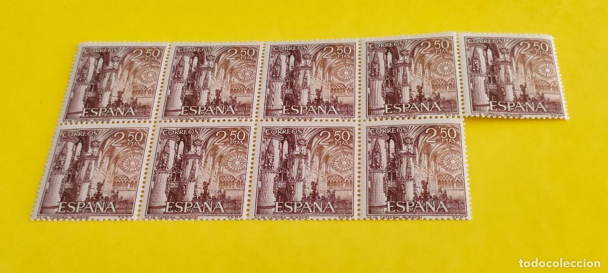 Sellos: Espa&ntilde;a 1965. Edifil 1650. Catedral de Burgos. Nuevos. Bloque de 9