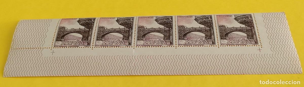 Sellos: Espa&ntilde;a 1965. Edifil 1651. Pazo Fefi&ntilde;anes. Cambados. Pontevedra. Nuevos. Bloque de 5 (2)