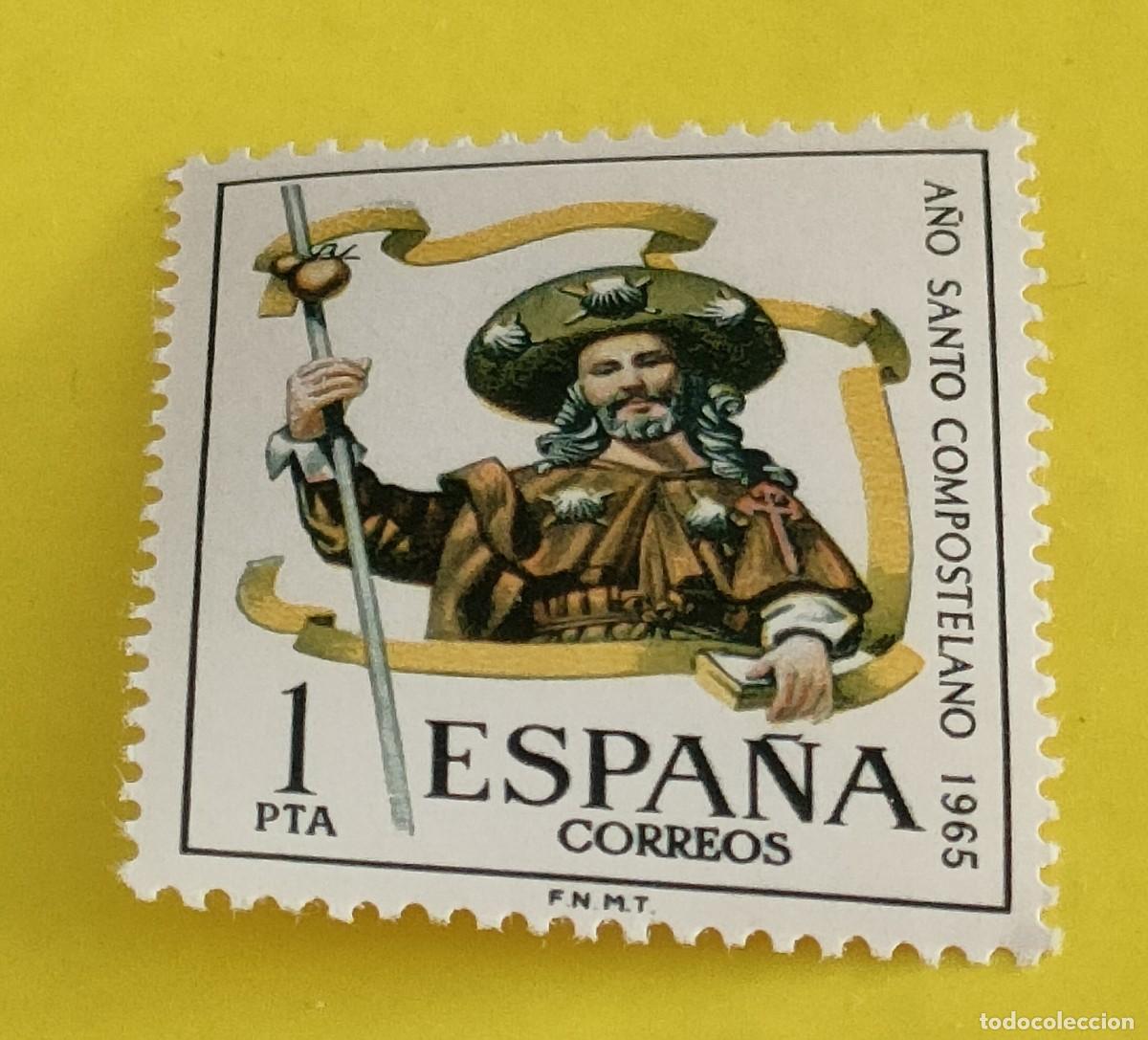 Sellos: Espa&ntilde;a 1965. Edifil 1672. A&ntilde;o Santo Compostelano. Nuevo.