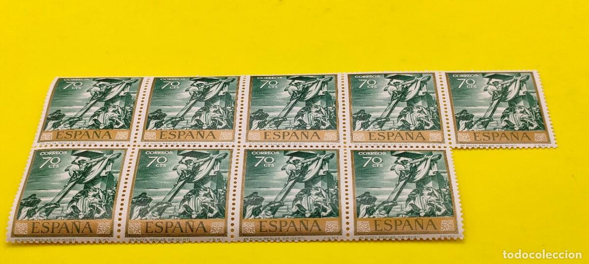 Sellos: Espa&ntilde;a 1966. Edifil 1712. Jos&eacute; Mar&iacute;a Sert. Cristo dicta reglas... Nuevos. Bloque de 9