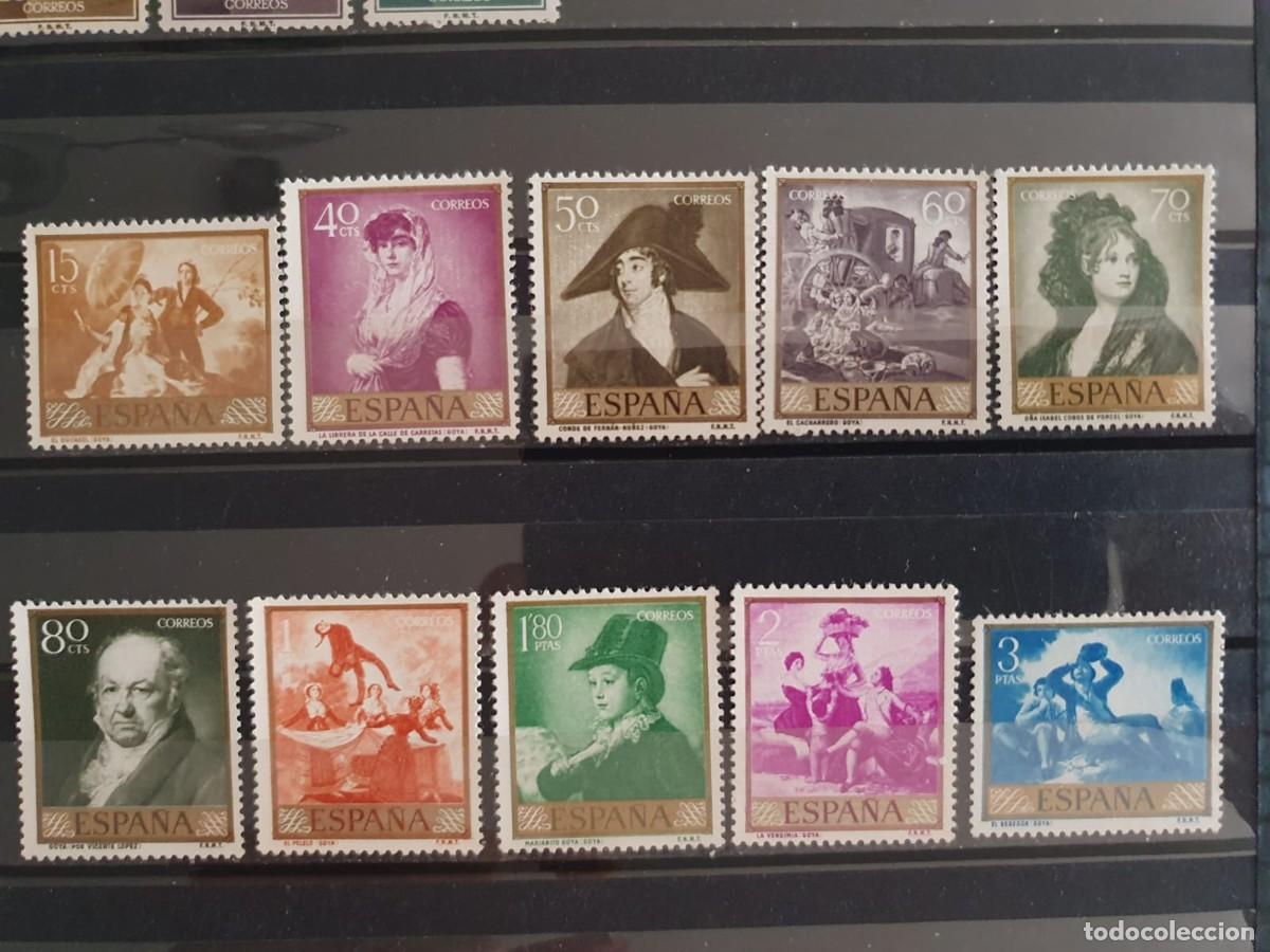 Sellos: SERIE COMPLETA EDIFIL 1210 ** A 1219 ** GOYA ESPA&Ntilde;A 1958