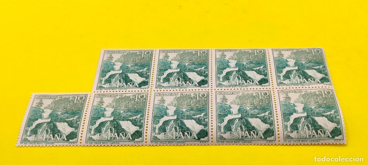 Sellos: Espa&ntilde;a 1966. Edifil 1726. Turismo. Valle de Boh&iacute;. L&eacute;rida. Nuevos. Bloque de 9
