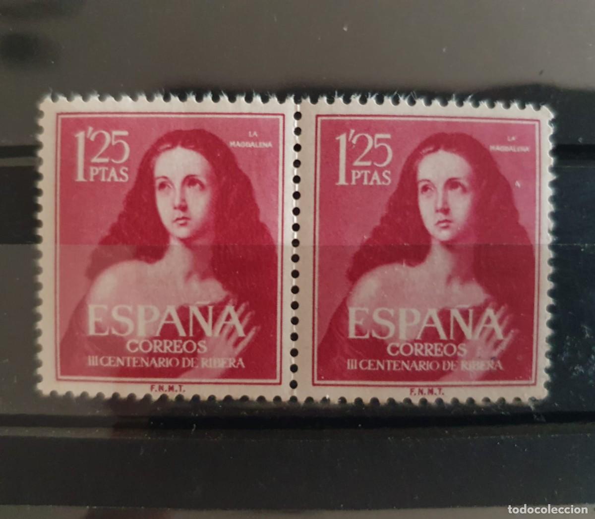 Sellos: SERIE COMPLETA EDIFIL 1129 ** ESPA&Ntilde;A 1954 PAREJA
