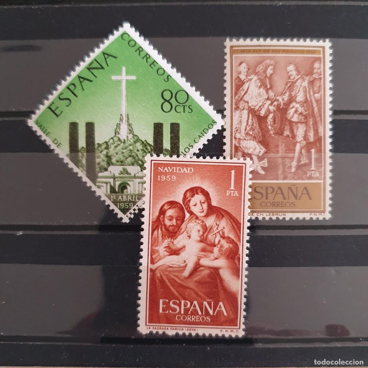 Sellos: SERIES COMPLETAS EDIFIL 1248 ** + 1249 ** + 1253 ** ESPA&Ntilde;A 1959