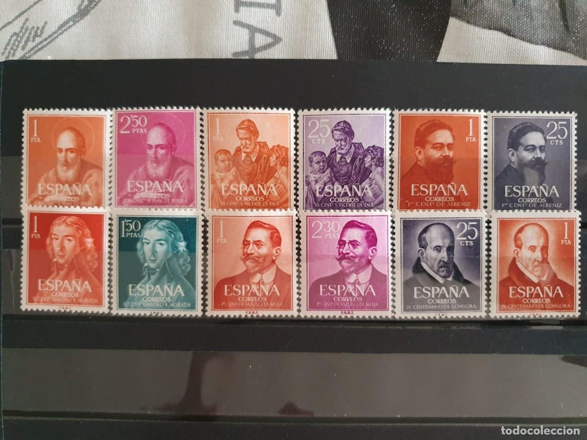 Sellos: 6 SERIES COMPLETAS ** CENTENARIOS ESPA&Ntilde;A 1960 - 1961
