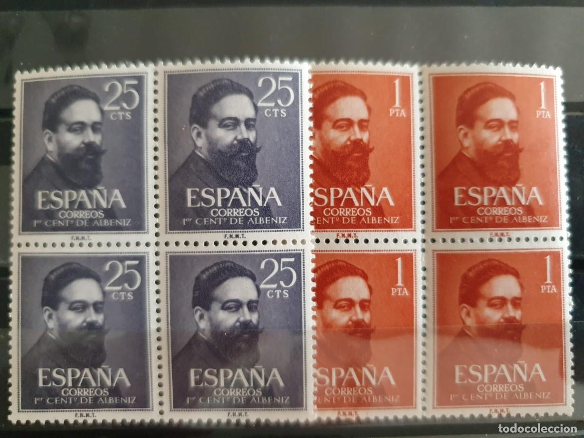 Sellos: SERIE COMPLETA EDIFIL1320 ** A 1321 ** ESPA&Ntilde;A 1960 BLOQUE 4
