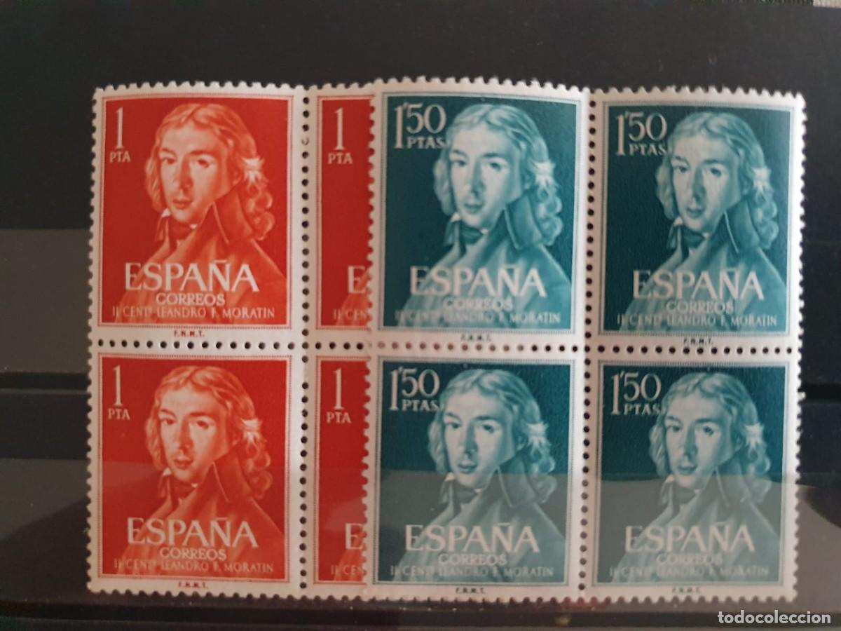 Sellos: SERIE COMPLETA EDIFIL1328 ** A 1329 ** ESPA&Ntilde;A 1961 BLOQUE 4
