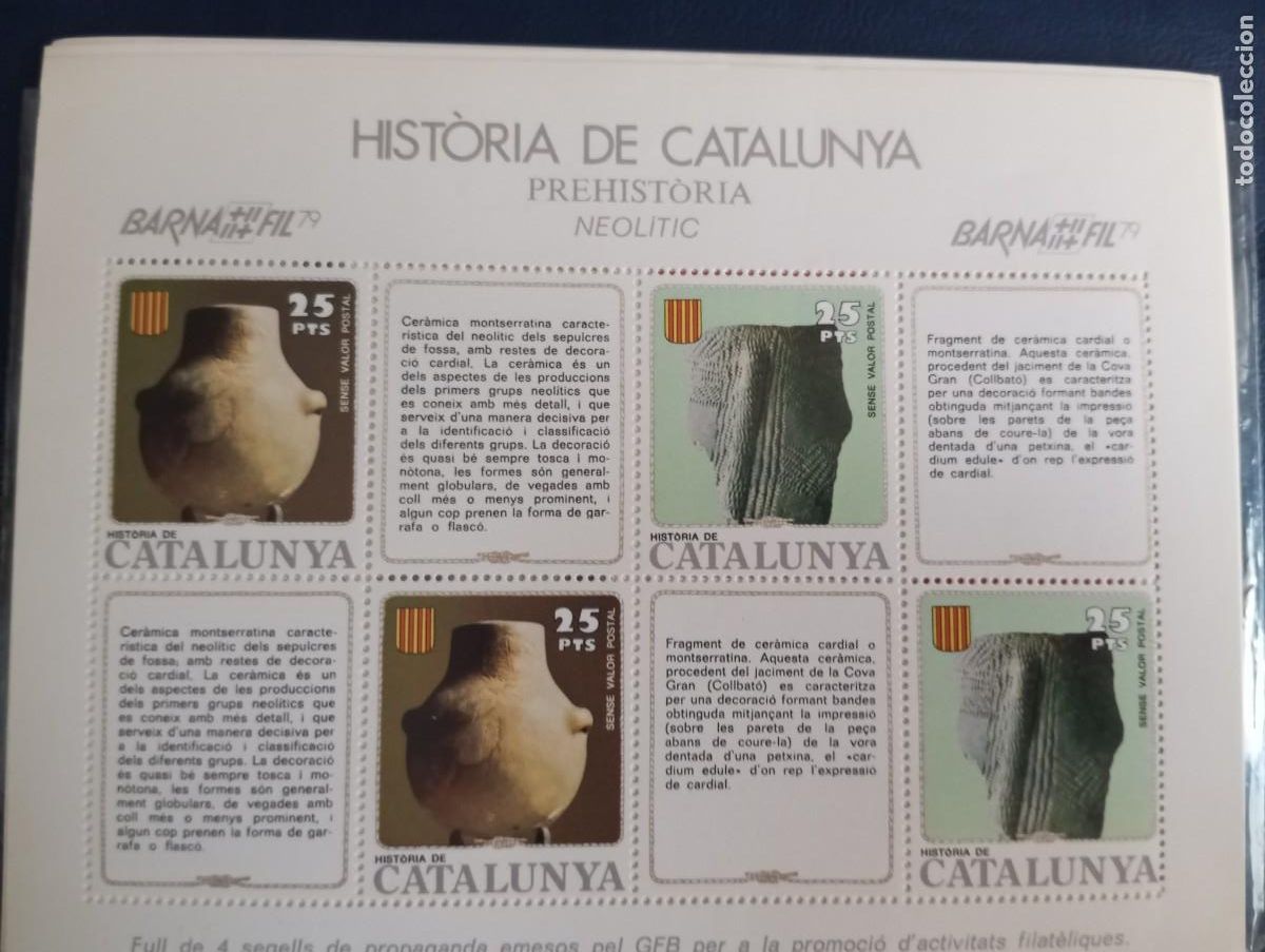 Sellos: HISTORIA DE CATALUNYA, PREHISTORIA. NEOLITIC