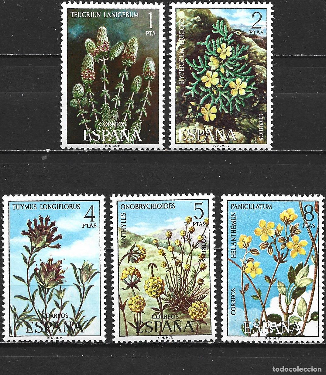 Sellos: ESPA&Ntilde;A EDIFIL NUM. 2220/2224 SERIE COMPLETA NUEVA SIN GOMA