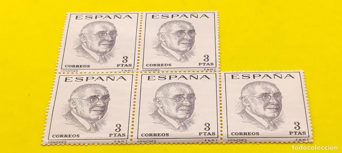 Sellos: Espa&ntilde;a 1966. Edifil 1759. Literatos espa&ntilde;oles. Carlos Arniches. Bloque de 5
