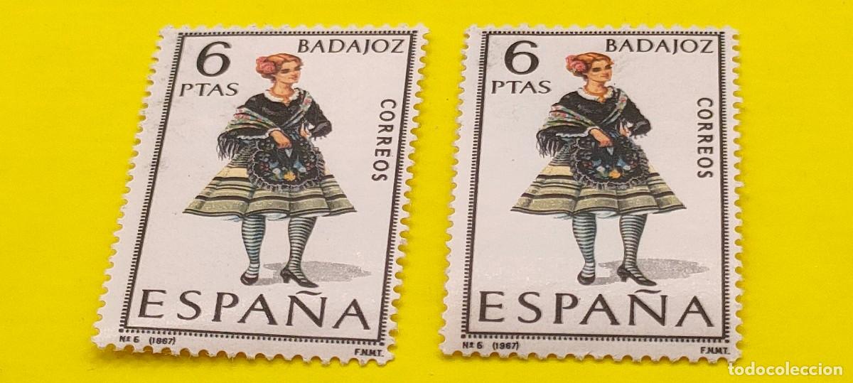 Sellos: Espa&ntilde;a 1967. Edifil 1772. Trajes t&iacute;picos. Badajoz