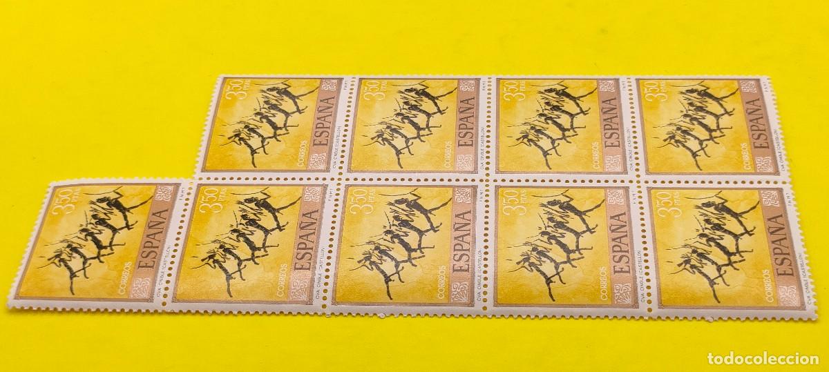 Sellos: Espa&ntilde;a 1967. Edifil 1786. Homenaje al pintor desconocido. Cingle. Bloque de 9