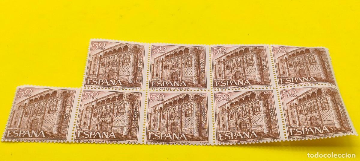 Sellos: Espa&ntilde;a 1968. Edifil 1875. Turismo. Palacio de Benavente (Baeza, Ja&eacute;n) Bloque de 9
