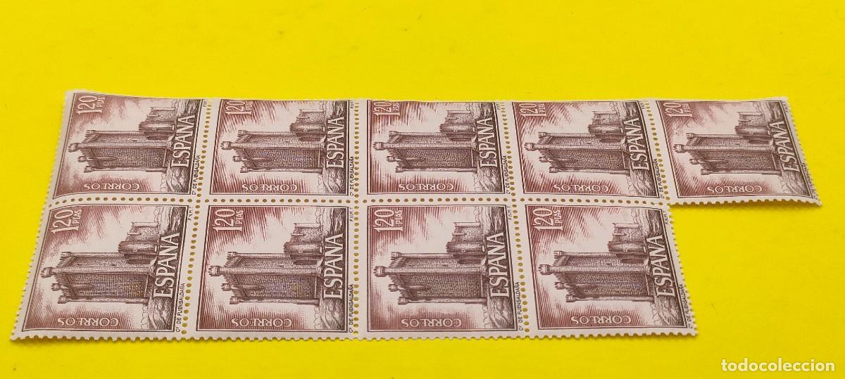 Sellos: Espa&ntilde;a 1968. Edifil 1881. Castillos de Espa&ntilde;a. Fuensalda&ntilde;a (Valladolid) . Bloque de 9