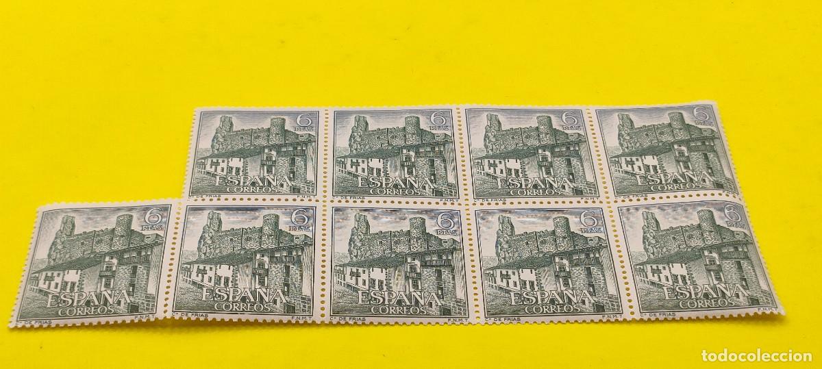 Sellos: Espa&ntilde;a 1968. Edifil 1884. Castillos de Espa&ntilde;a. Fr&iacute;as. (Burgos). Bloque de 9