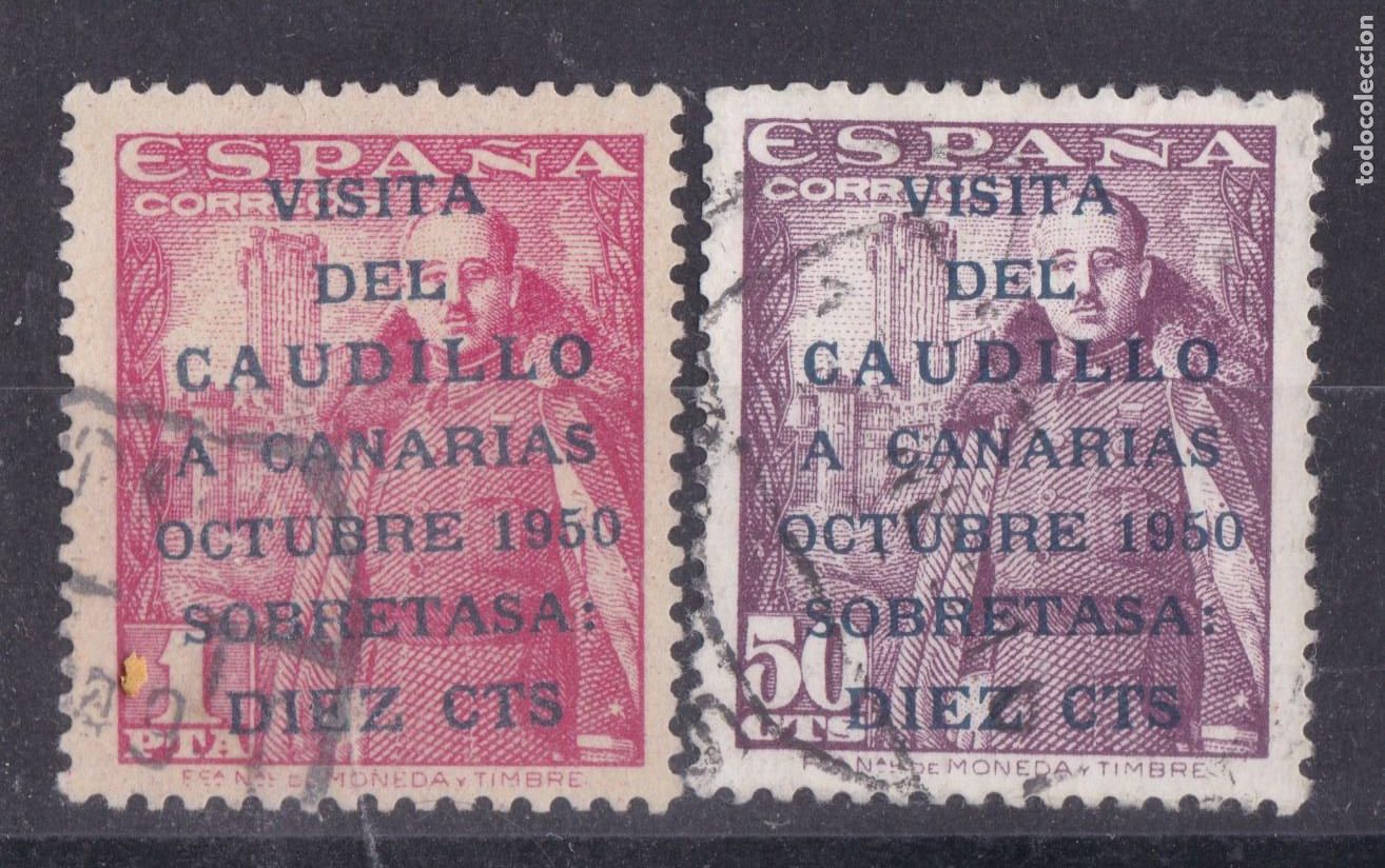 Sellos: AA11- Visita CANARIAS Edifil 1088/89 Usados.. Perfectos