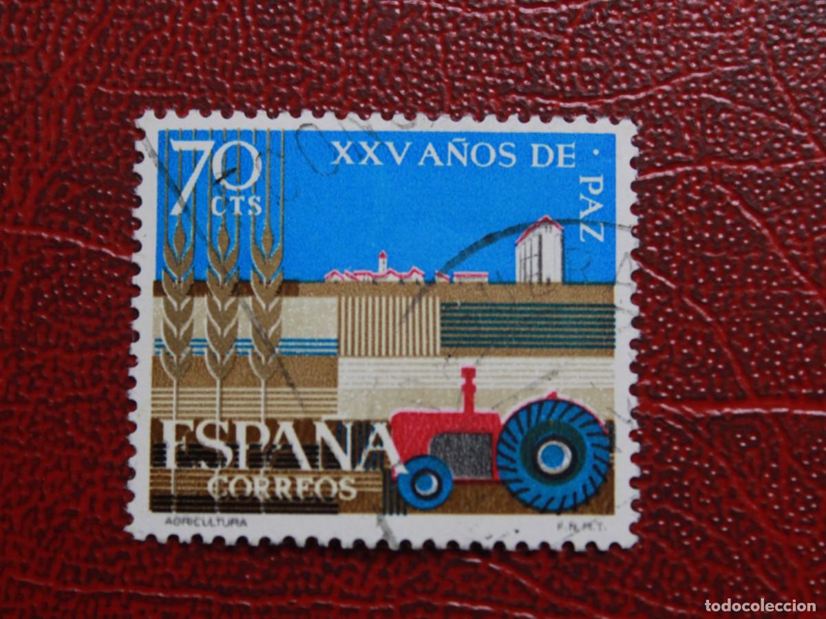 Sellos: Espa&ntilde;a 1964 - Edifil 1580 - XXV A&ntilde;os de Paz - Agricultura - 70 cts - Usado