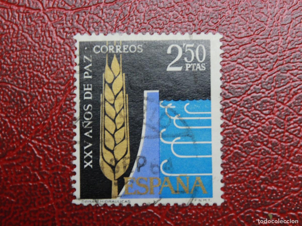 Sellos: Espa&ntilde;a 1964 - Edifil 1585 - XXV A&ntilde;os de Paz - Obras hidr&aacute;ulicas - 2,50 ptas - Usado