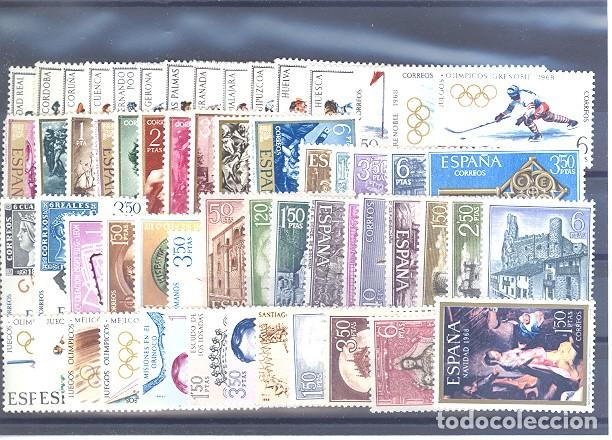 Sellos: Espa&ntilde;a Segundo Centenario 1968 ** 47 sellos sin trajes.