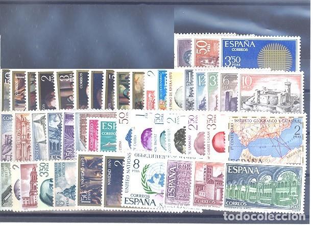 Sellos: Espa&ntilde;a Segundo centenario A&ntilde;os 1970 ** 47 sellos sin trajes.