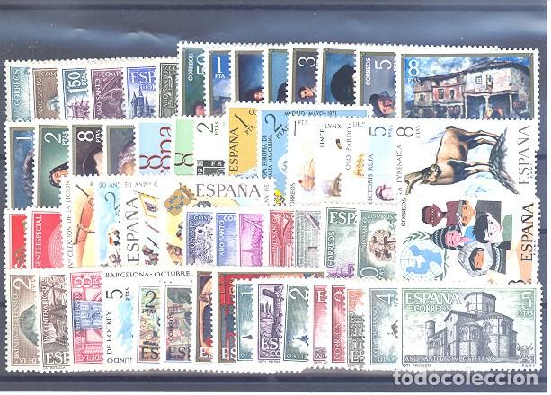 Sellos: Espa&ntilde;a Segundo Centenario 1971 ** 58 sellos sin trajes.