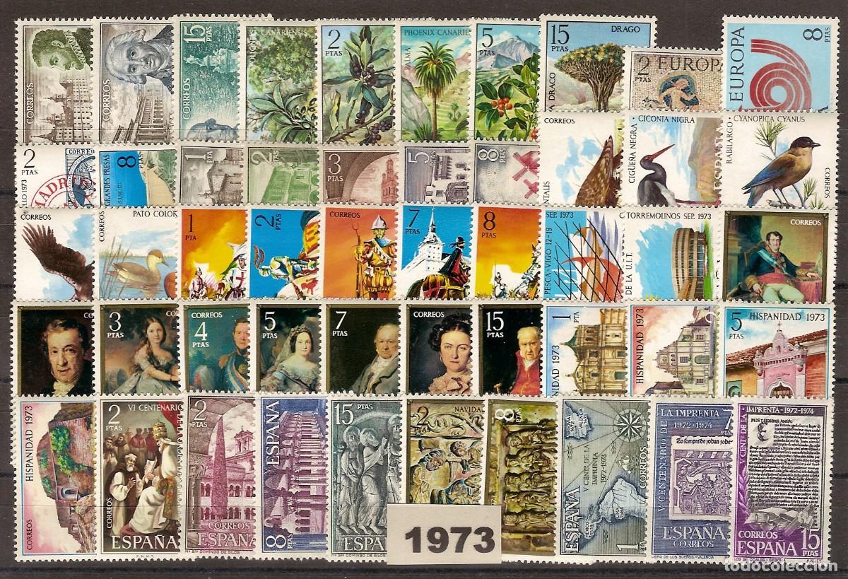 Sellos: Espa&ntilde;a Segundo Centenario a&ntilde;os 1973 ** 50 sellos