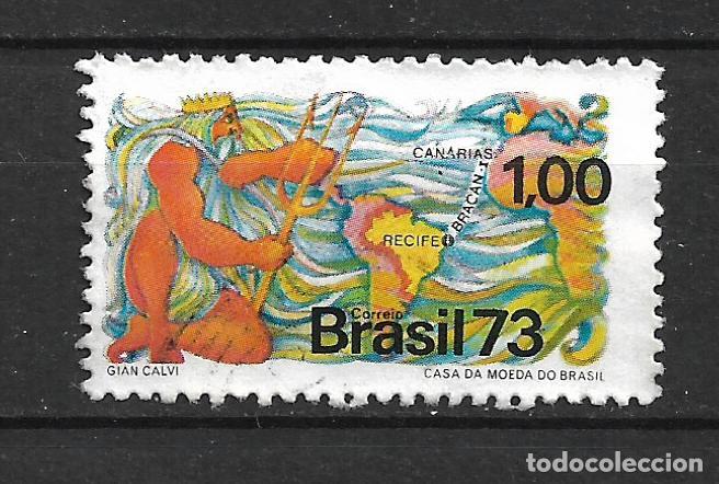 Sellos: brasil 1973 # 1282 usado neptuno - 19/4