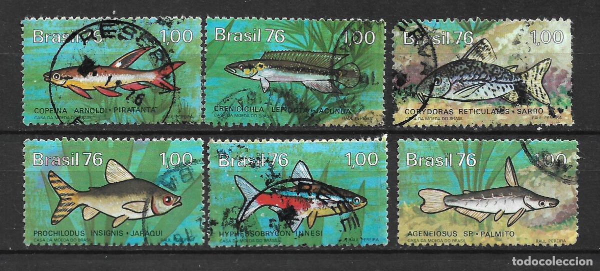 Sellos: brasil 1975 # 1460-1465 usado - 19/4