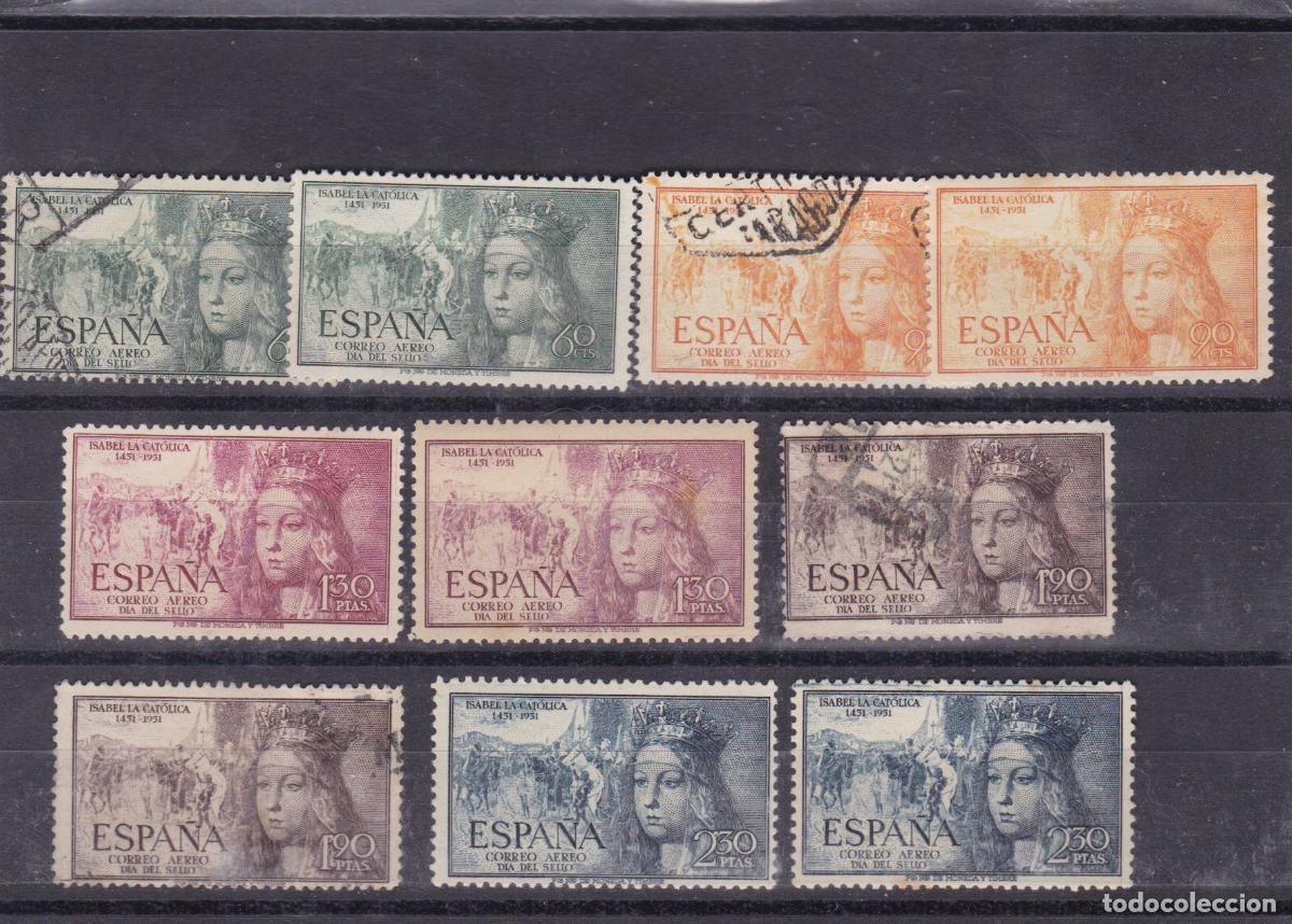 Sellos: FC-107-ISABEL A&eacute;reos Edifil 1097/101 x 2 Series