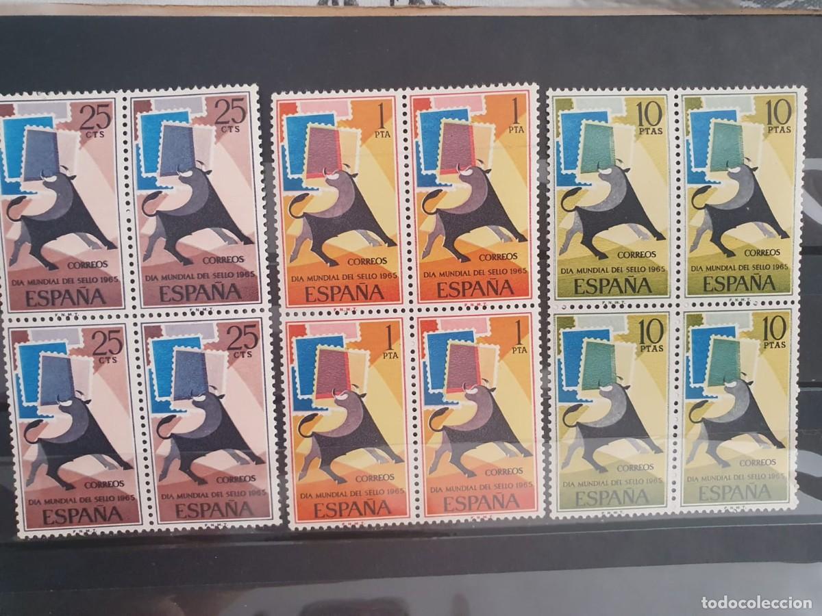 Sellos: SERIE COMPLETA EDIFIL 1667 ** A 1669 ** ESPA&Ntilde;A 1965 BLOQUE 4