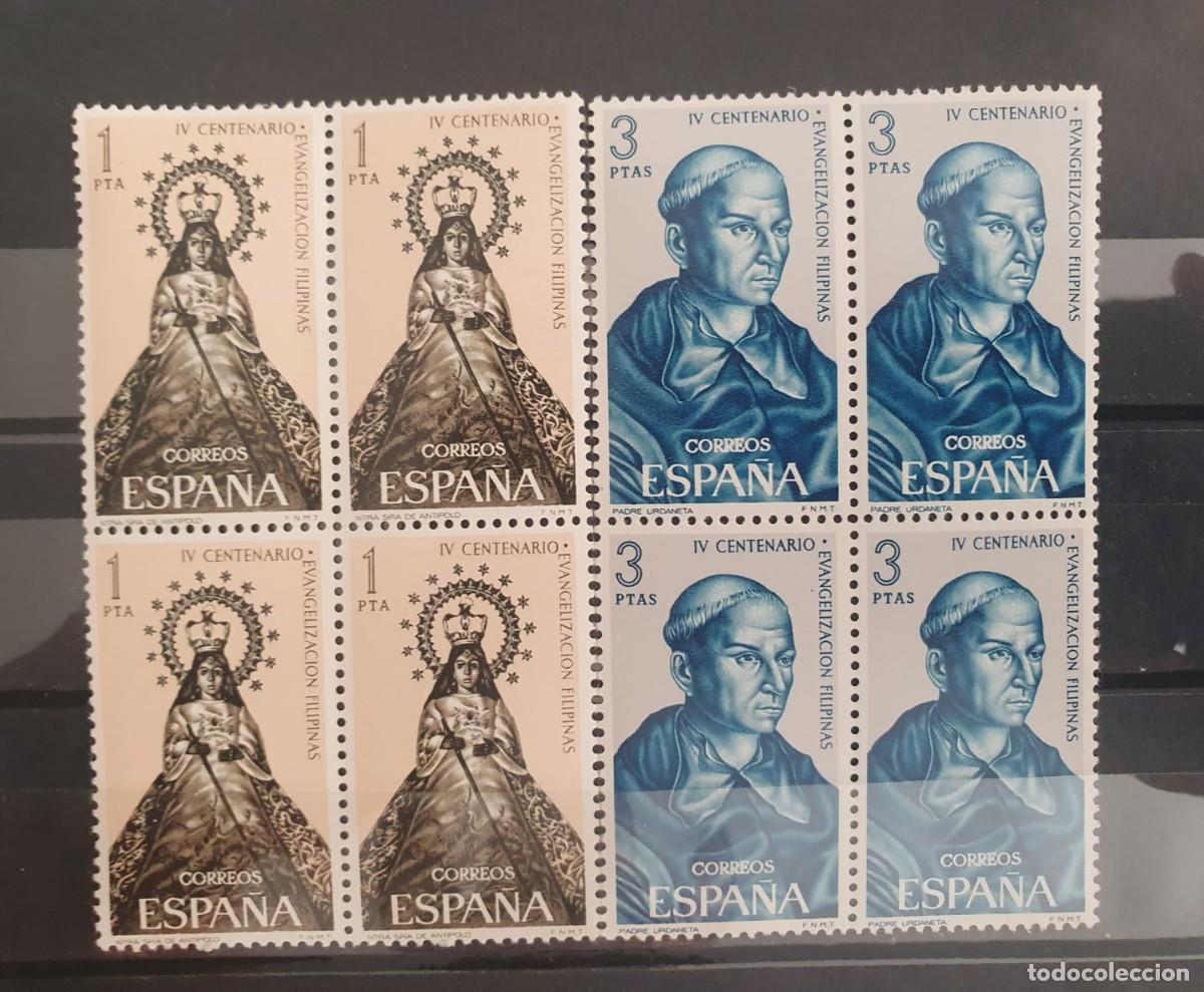 Sellos: SERIE COMPLETA EDIFIL 1693 ** A 1694 ** ESPA&Ntilde;A 1965 BLOQUE DE 4