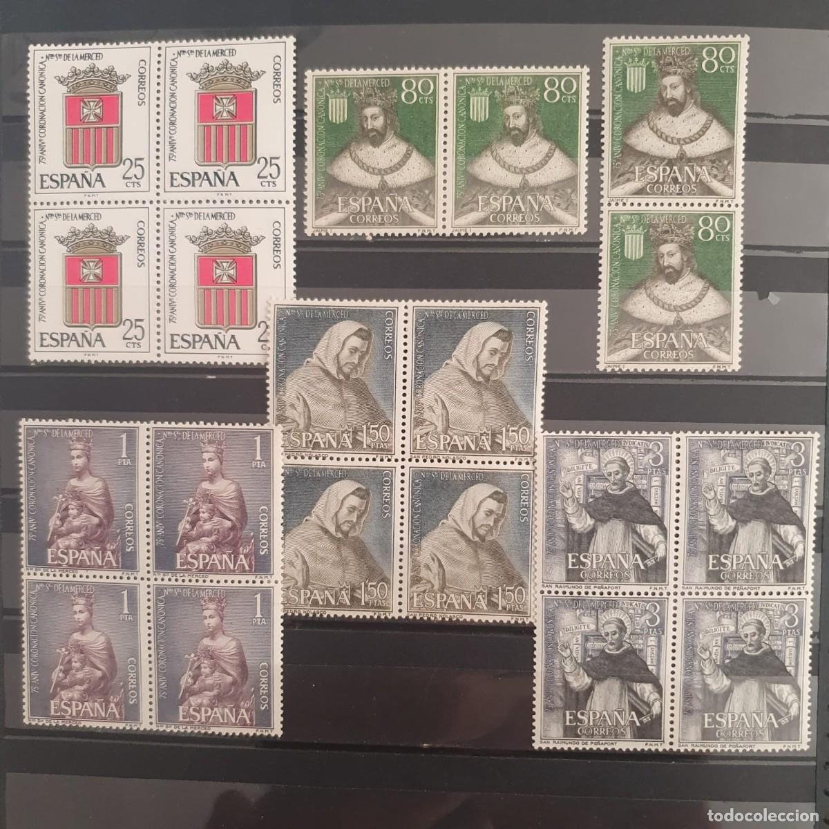 Sellos: SERIE COMPLETA EDIFIL 1521 ** A 1525 ** ESPA&Ntilde;A 1963 BLOQUE 4
