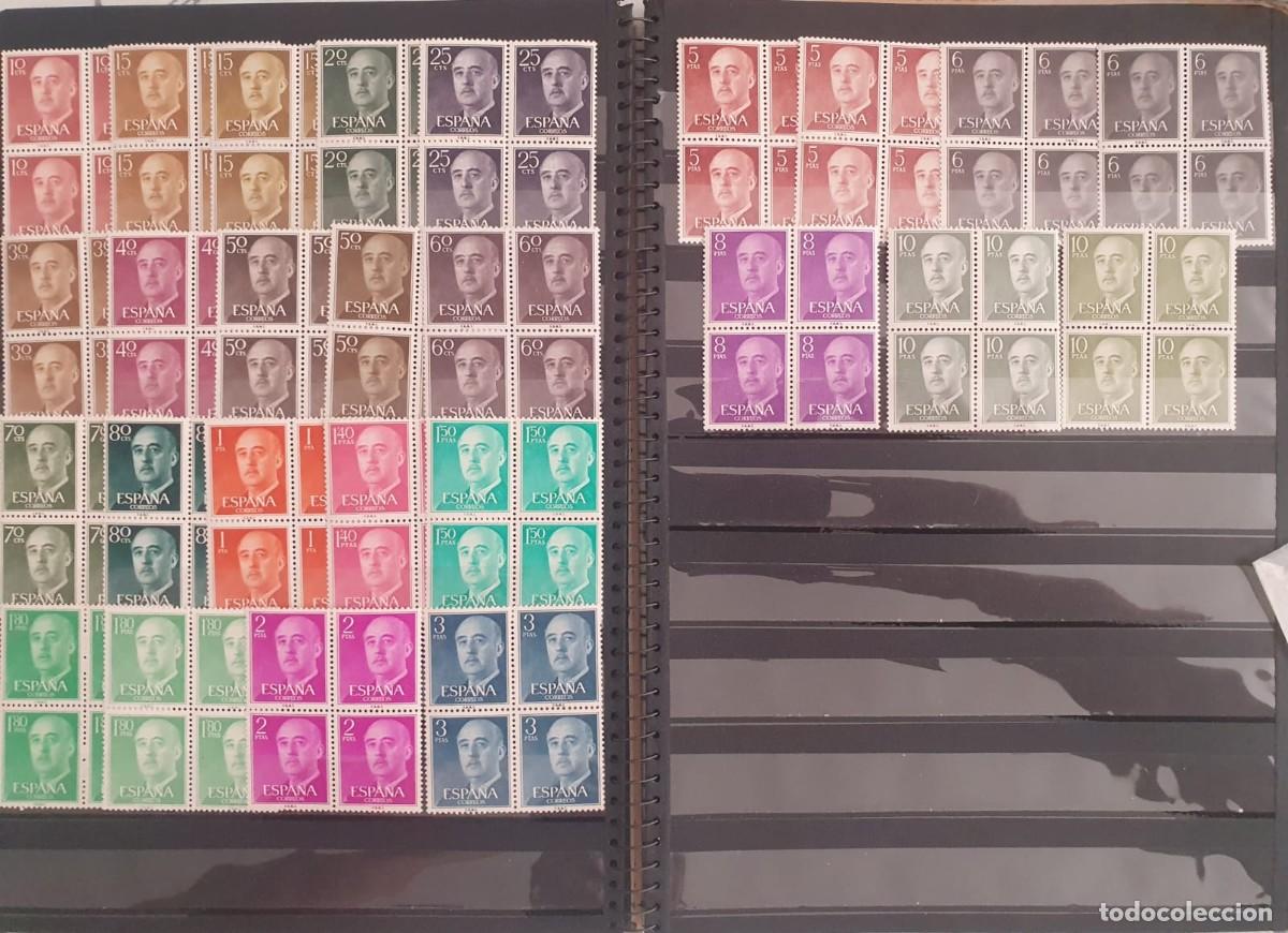 Sellos: EDIFIL 1143 ** A 1163 ** FRANCO ESPA&Ntilde;A 1955 BLOQUE 4 SIN 1157 CON VARIEDADES