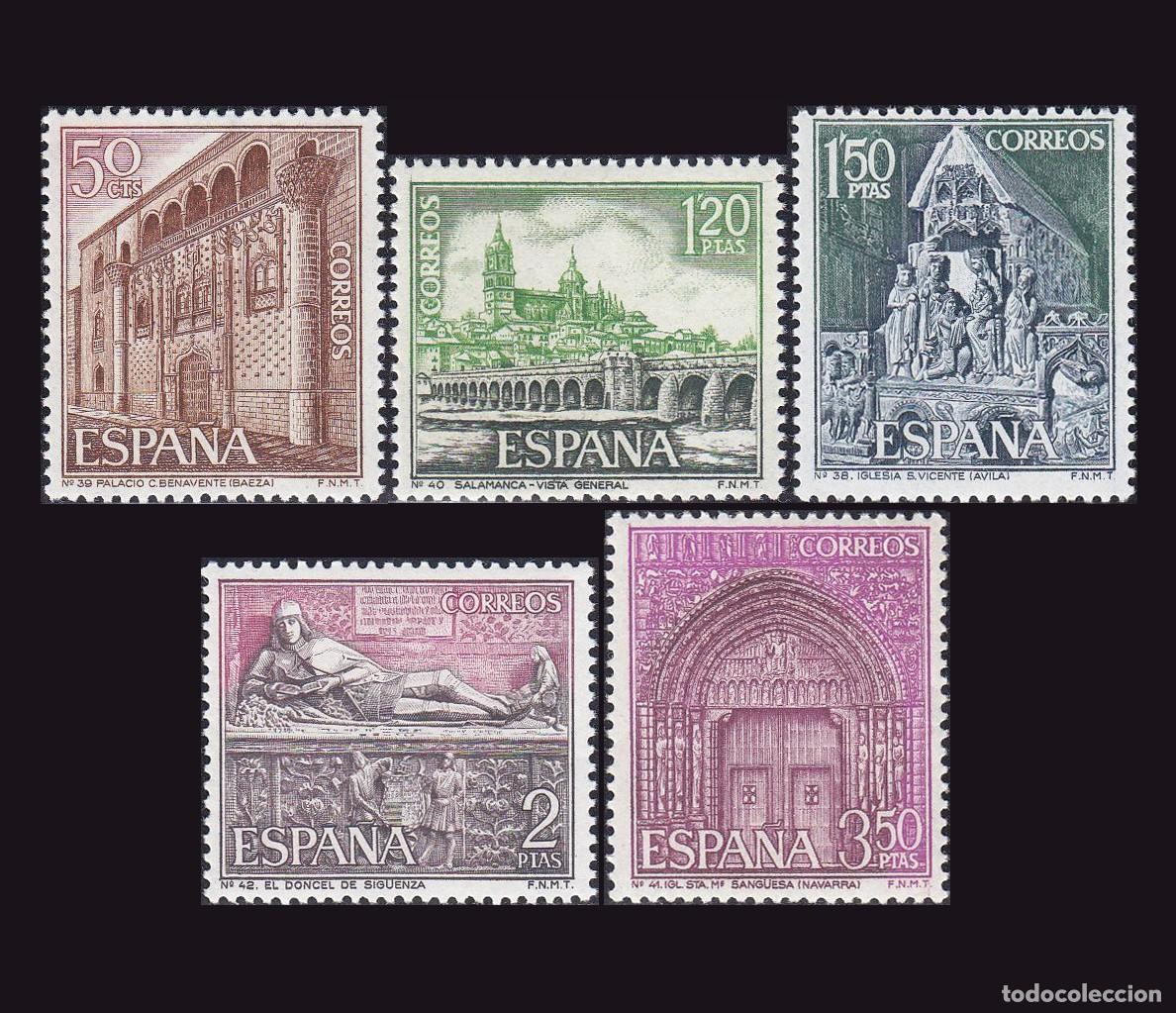 Sellos: Espa&ntilde;a 1968 | Paisajes y Monumentos (Serie Tur&iacute;stica V) | Edifil: 1875/9 MNH **