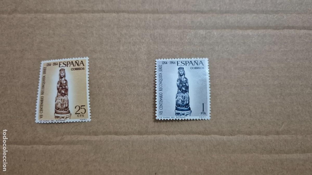 Sellos: LOTE SELLOS ESPA&Ntilde;A 2&ordm; CENTENARIO A&Ntilde;O 1964 VII CENTENARIO DE LA RECONQUISTA JEREZ