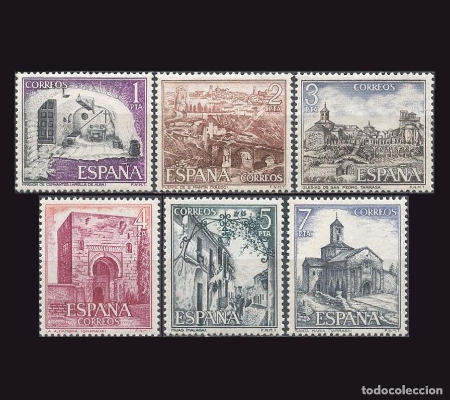 Sellos: Espa&ntilde;a 1975 | Paisajes y Monumentos (Serie Tur&iacute;stica IX) | Edifil: 2266/71 MNH **