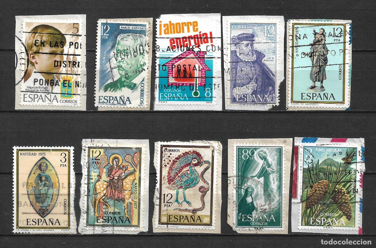 Sellos: espa&ntilde;a lote 10 sellos usados - 20/10