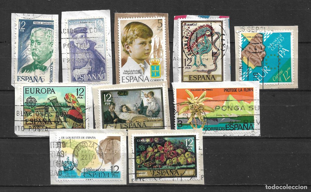 Sellos: espa&ntilde;a lote 10 sellos usados - 20/10