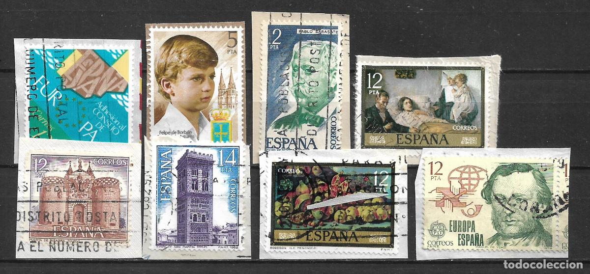 Sellos: espa&ntilde;a lote 8 sellos usados - 20/10