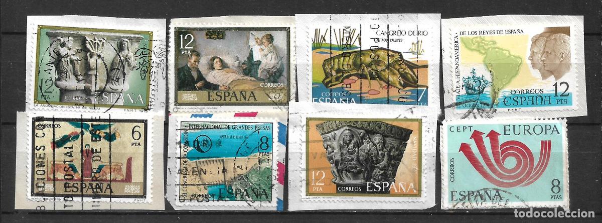 Sellos: espa&ntilde;a lote 8 sellos usados - 20/10