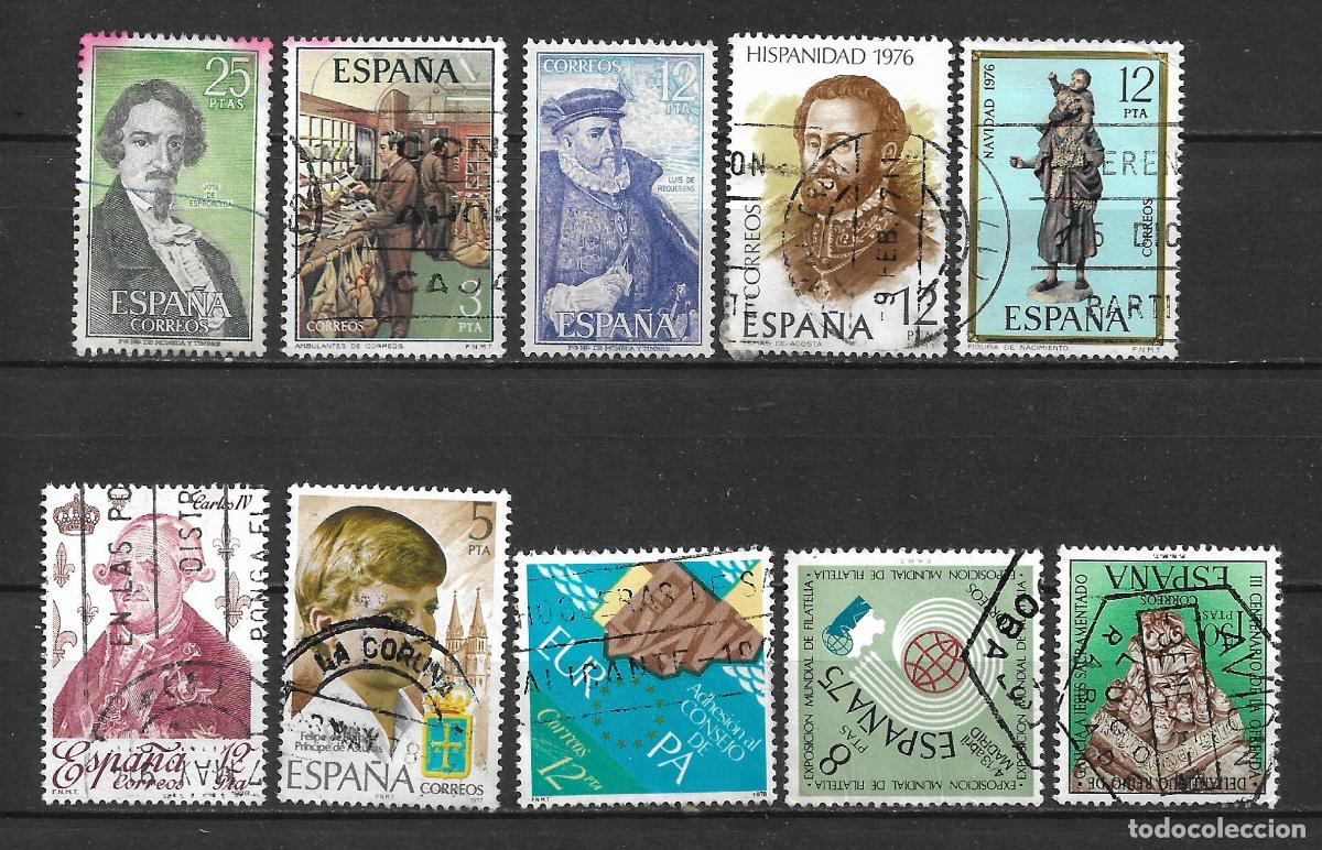 Sellos: espa&ntilde;a lote 10 sellos usados - 20/10