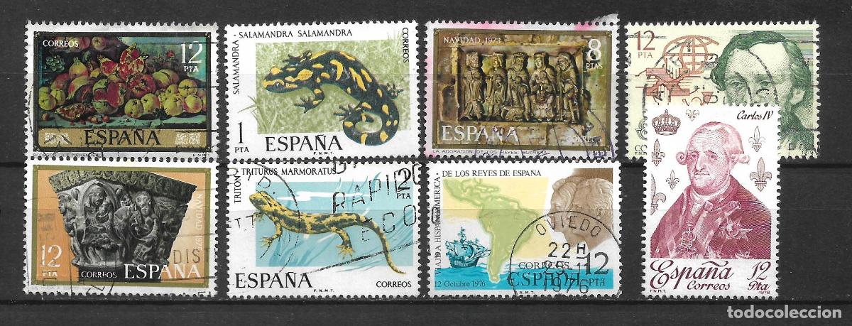 Sellos: espa&ntilde;a lote 8 sellos usados - 20/10