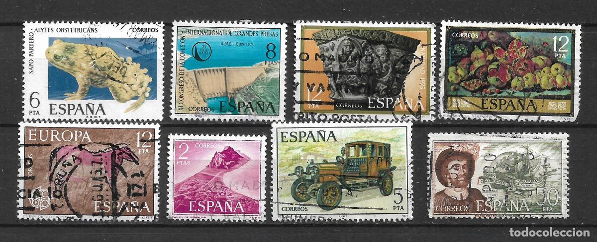 Sellos: espa&ntilde;a lote 8 sellos usados - 20/10