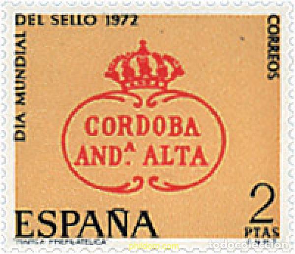 Sellos: 84847 MNH ESPA&Ntilde;A 1972 DIA MUNDIAL DEL SELLO