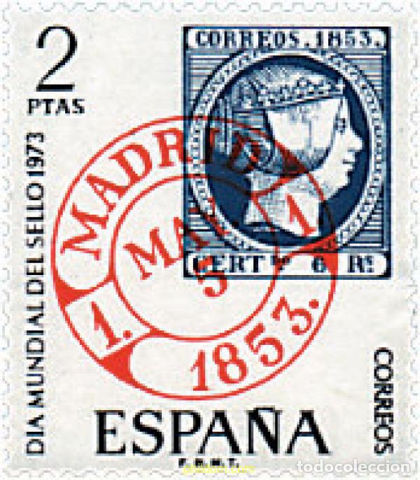 Sellos: 84863 MNH ESPA&Ntilde;A 1973 DIA MUNDIAL DEL SELLO