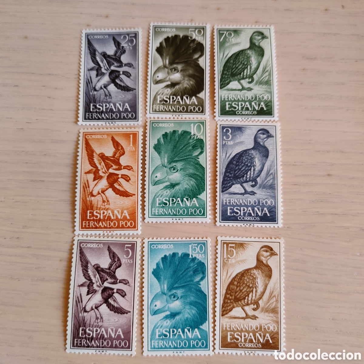 Sellos: SA1 ESPA&Ntilde;A FERNANDO POO 1964 - Edifil 226 a 234 MNH **